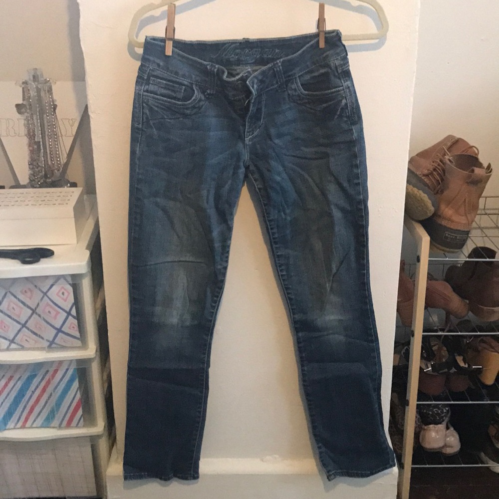 Medium wash denim jeans